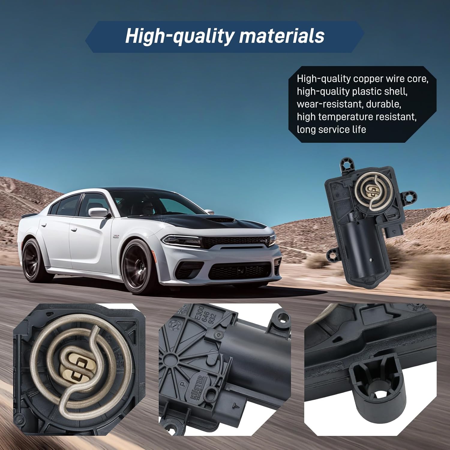 68239269 Active Exhaust Valve Actuator,Replaces 68505881AA,fits 2015-2023 Dodge Charger Challenger 5.7L 6.2L 6.4L 2023 Chrysler 300C 6.4L