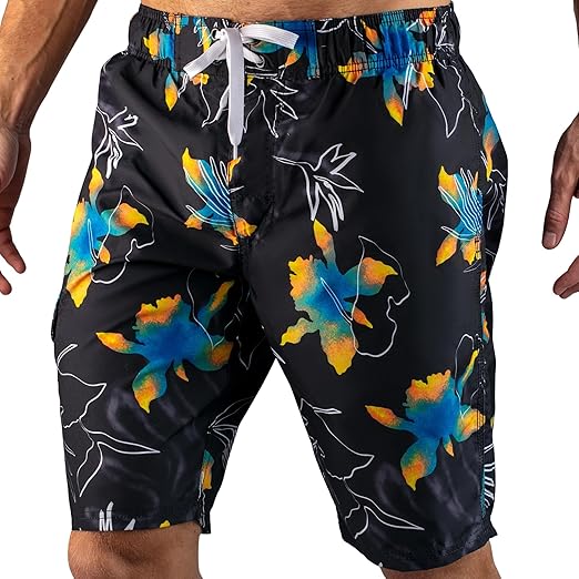 Kanu Surf Flex Men's Swim Trunks Quick-Dry Bathing Suit Men, 9" Inseam (Regular & Extended Sizes)