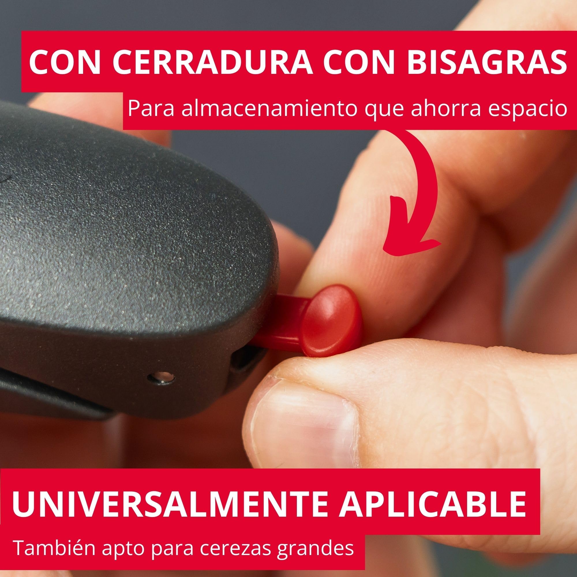 Westmark Deshuesador de Cerezas, Herramienta de Aluminio para Deshuesar Cerezas