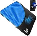 SelectSoma Gel Seat Cushion for Long Sitting Pressure Relief for Back, Sciatica, Coccyx, Tailbone Pain - Cushion for Office Chair, Wheelchair, Car & Truck, Patio Chairs - Egg Seat Pad