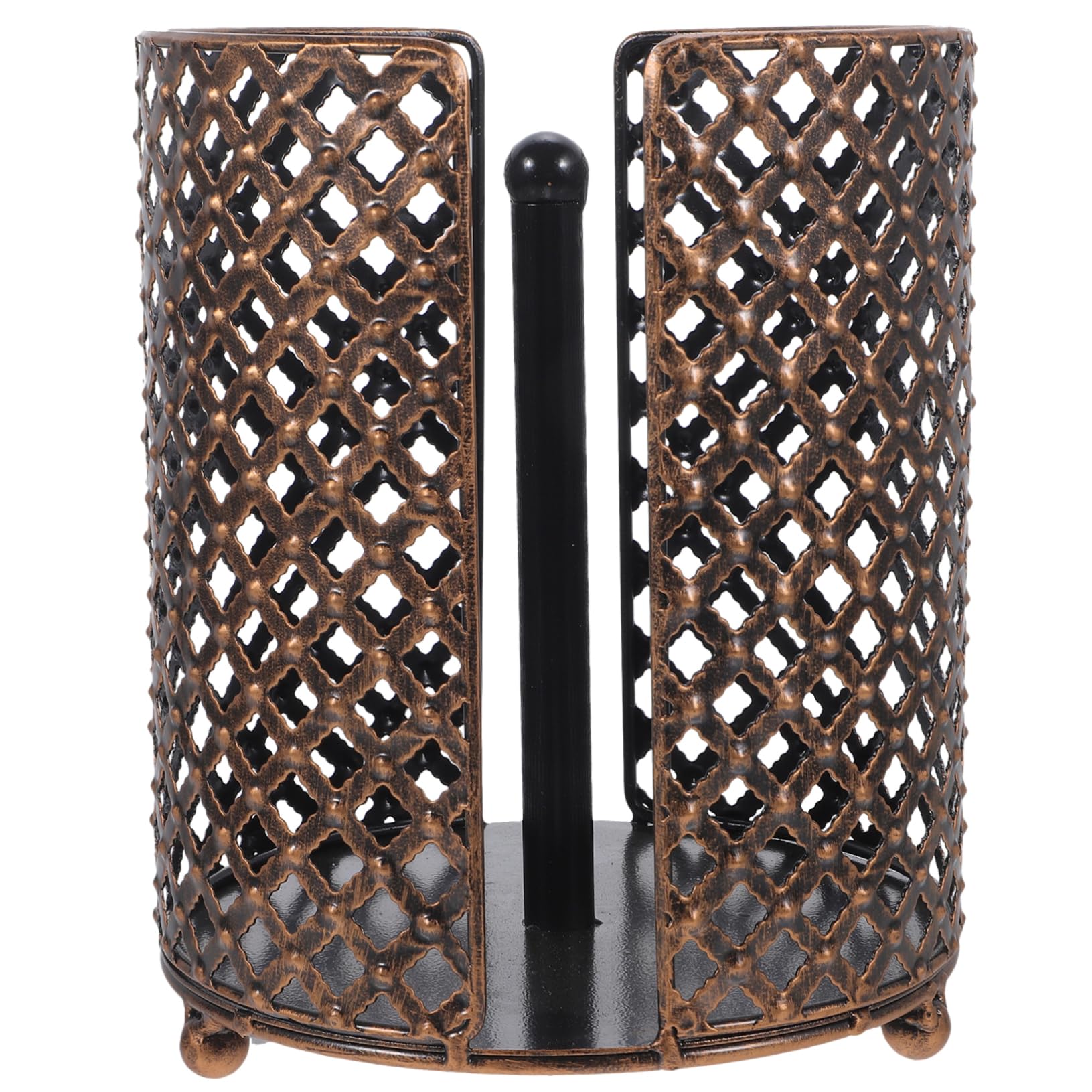 LABRIMP Portarotolo da Cucina in Ferro Design Semplice e Rotondo, Salvaspazio e Pratico, per Bagno e Cucina, Supporto Verticale per Rotolo di Carta