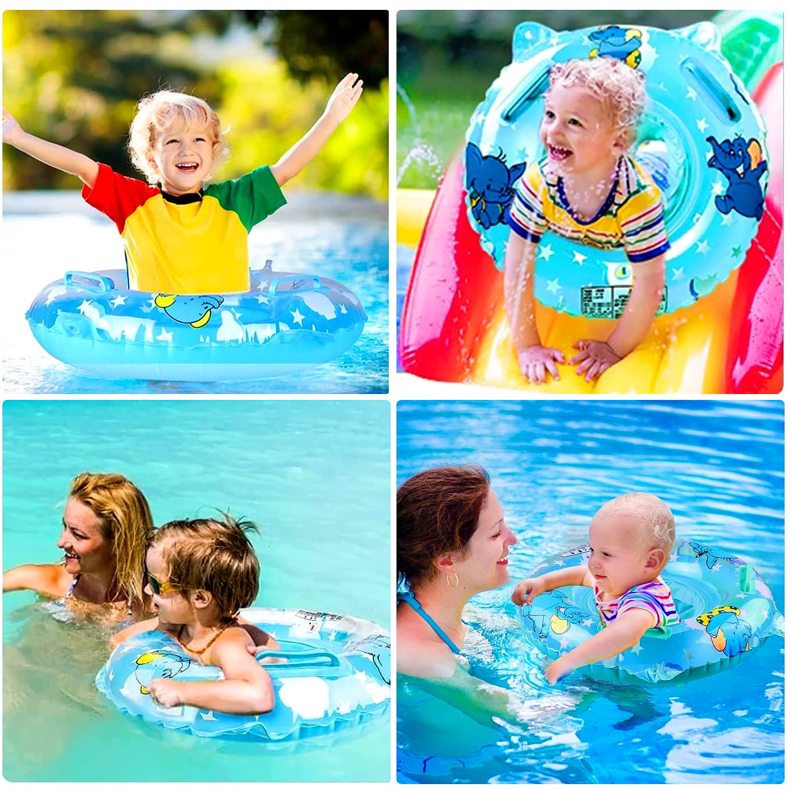 Baby Schwimmring Mit Sonnendach - Für Kinder 6-36 Monate