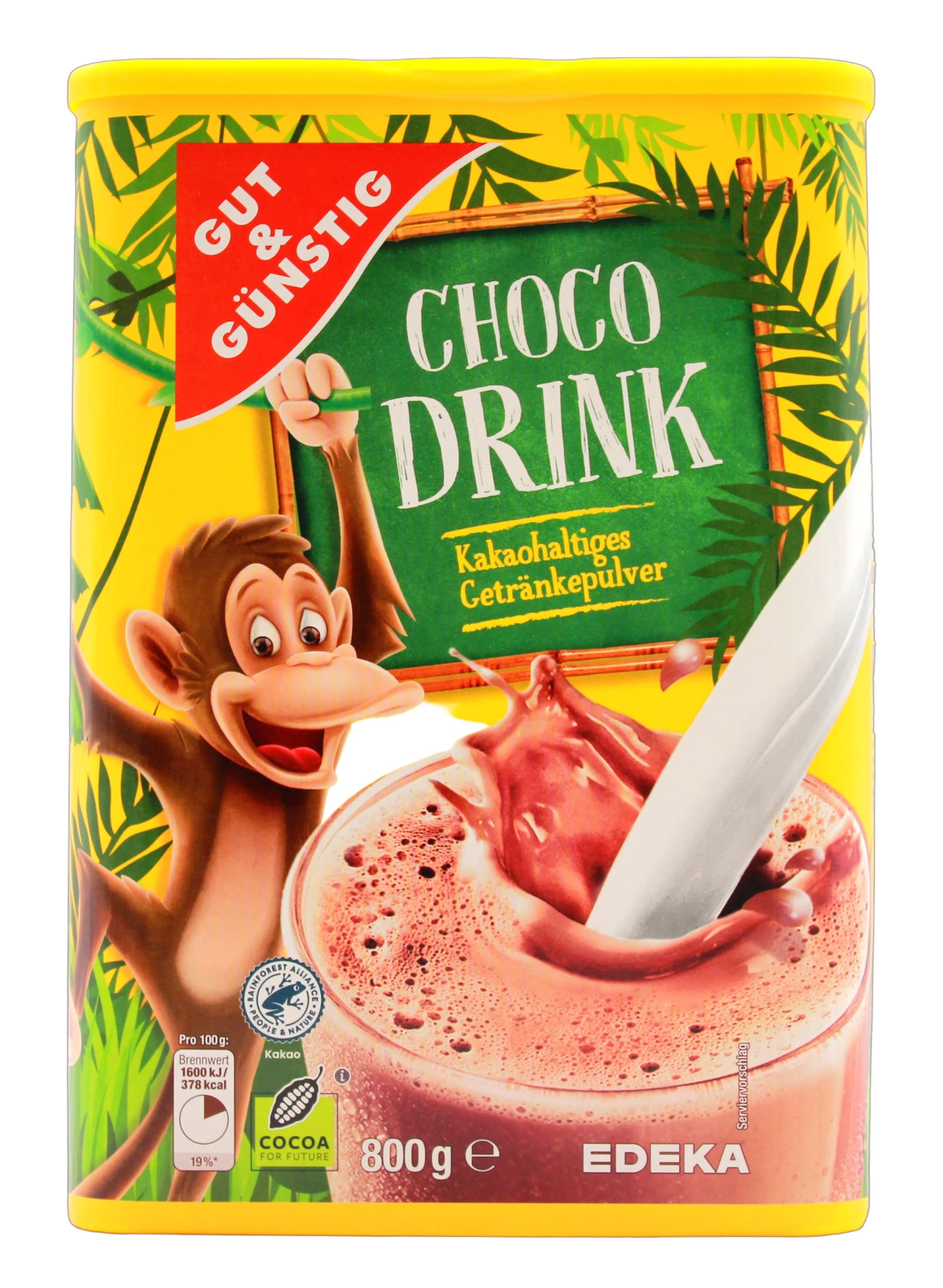 Gut & Günstig Choko Drink, 10er Pack (10 x 800g)
