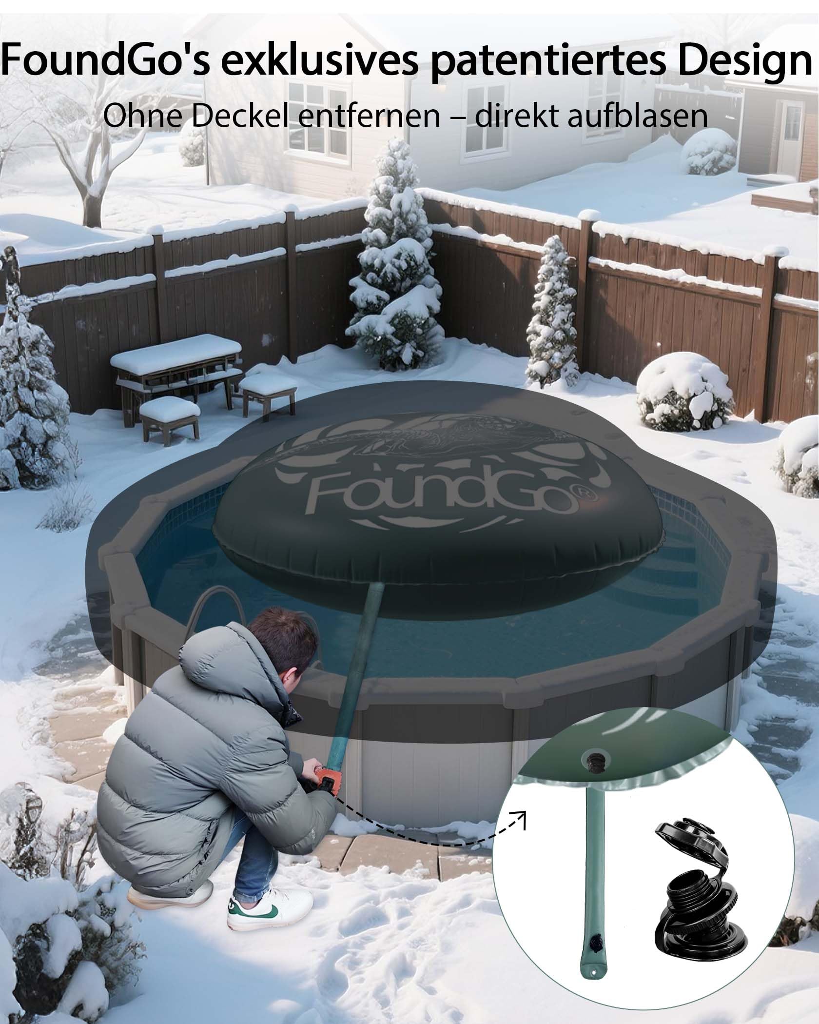 Coussin 1x Coussin De Piscine Hivernage XXL Corde PVC -20°C Double Couture 4 U0153illets Coussin Gonflable Hivernage Piscine