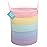 OrganiHaus Large Rainbow Woven Laundry Basket w/Handles 52L, Decorative Toy Storage Bin for Nursery, Colorful Blanket Basket for Playroom, Baby Laundry Hamper, Fun Kids Room Decor Organizer