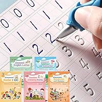 Vista 1 de CosyCorner Magical Handwriting Workbooks Handwriting Practice Magic Copybook, Handwriting Aid Magic Pen Reusable Copybook Grooves Template Design