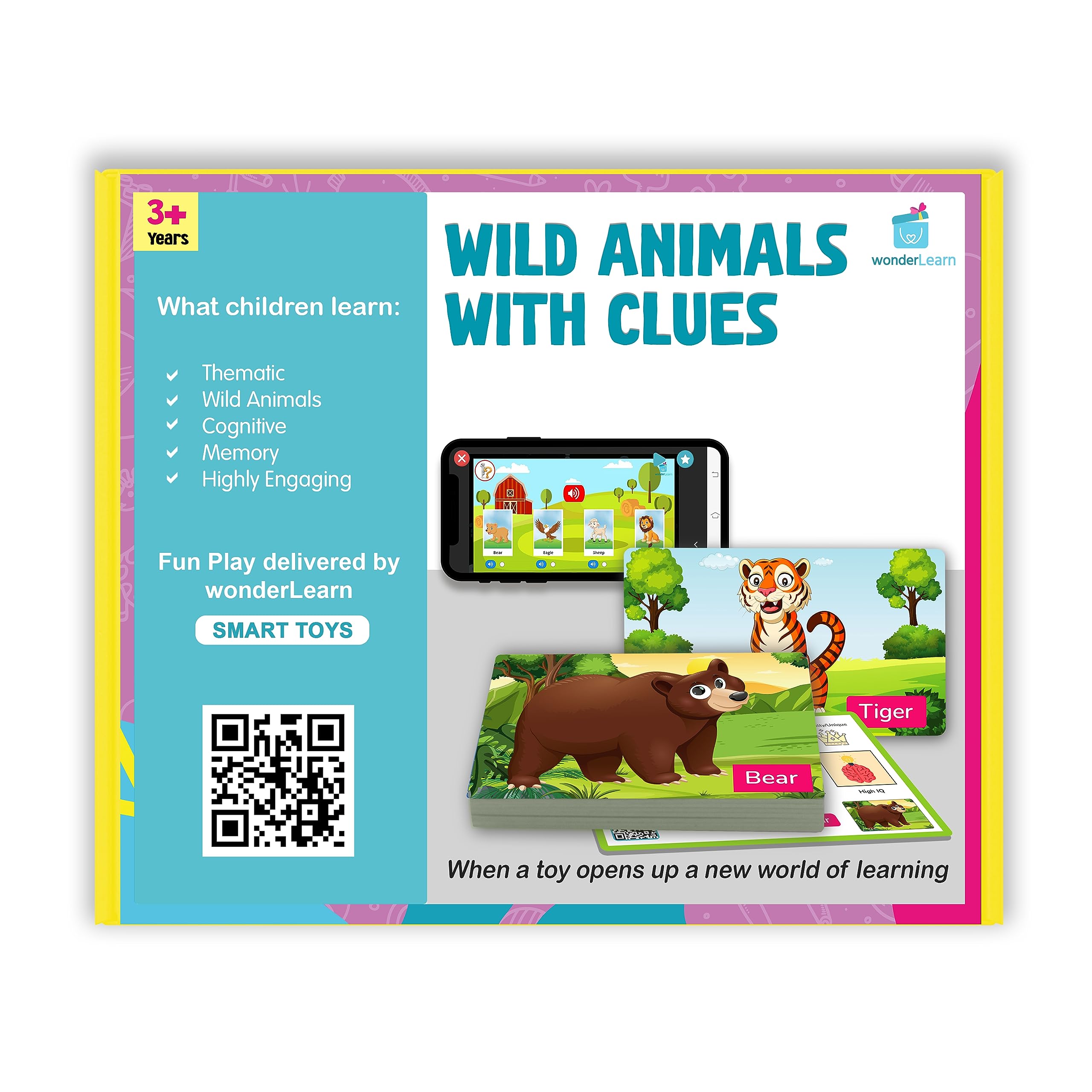 Wonderhood Wild Animals Quiz and Picture Talking Flash Cards - Wildlife Learning, Interactive flashcards and Educational Game for Kids 3 to 7 Years (B0CBPZP3V7) Amazon Price History, Amazon Price Tracker