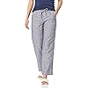 Amazon Essentials Womens Linen Blend Drawstring Relaxed Fit Wide Leg Pant (Available in Plus Size)