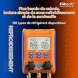 Elitech Manometro Digitale per Refrigerante HVAC con Bluetooth e APP Misuratore di Pressione Temperatura e Vuoto per Aria Condizionata Pompe di Calore, Analisi Dati in Tempo Reale LMG-10W - 6