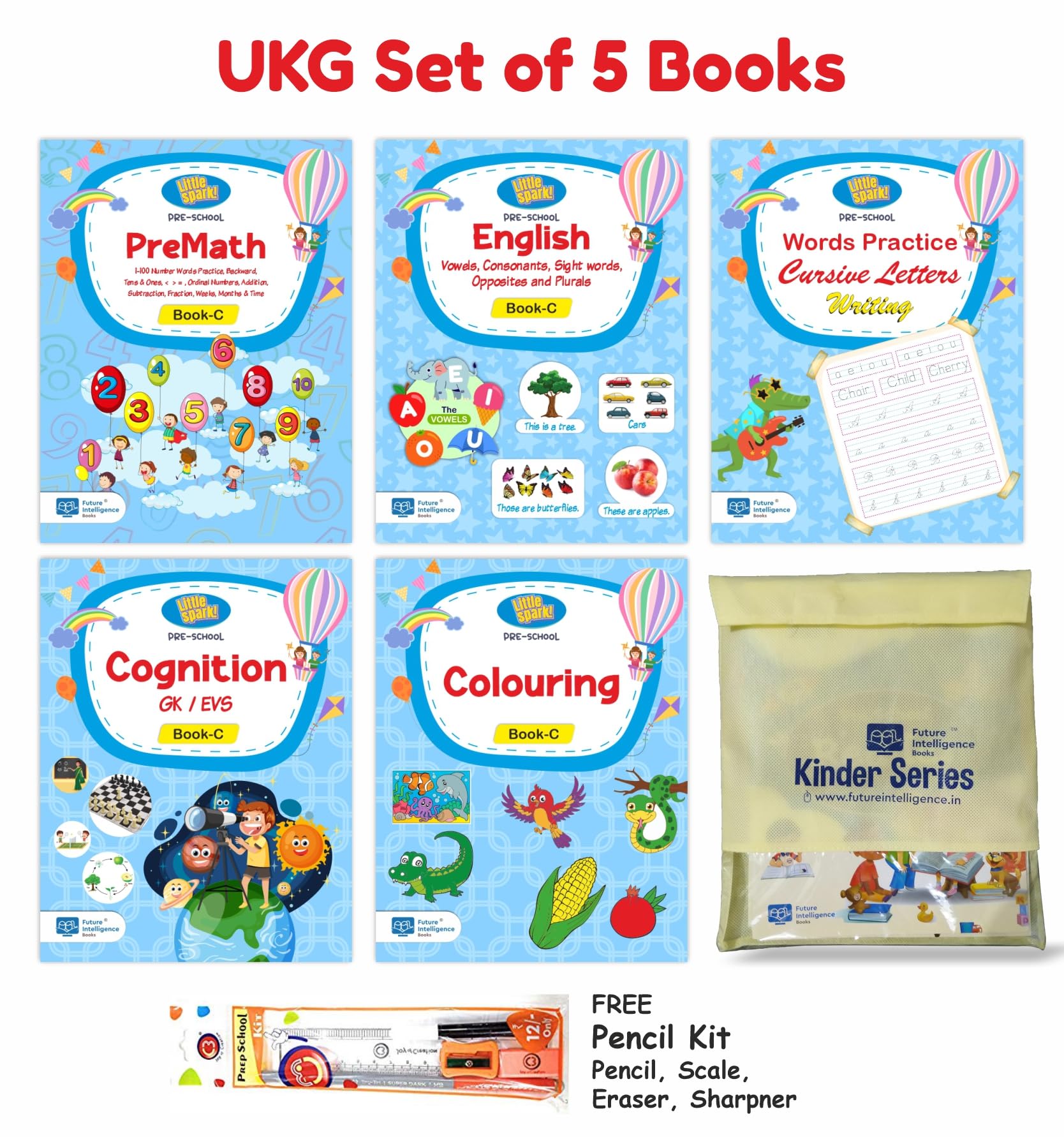 LKG books for kids cbse / LKG text books for kids / Lower Kindergarten Books (Alphabets, Writing, Maths, GK or EVS, Colouring) 4-6 Years Paperback – January 1, 2019
