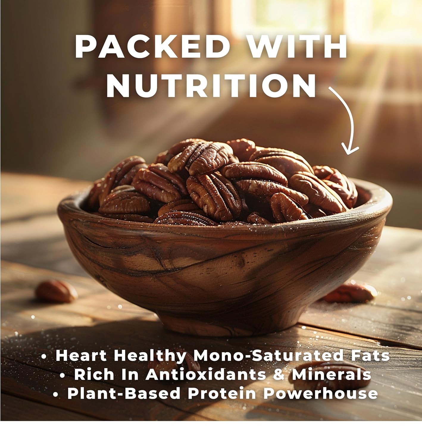 Worth Pecan Company  Georgia Pecans 7 Pound Bulk Bag - Raw Nuts In‑Shell, Whole Pecans in Shell, Natural and Unprocessed Snack, Baking & Gifting | Family‑Farmed in Georgia Pecans