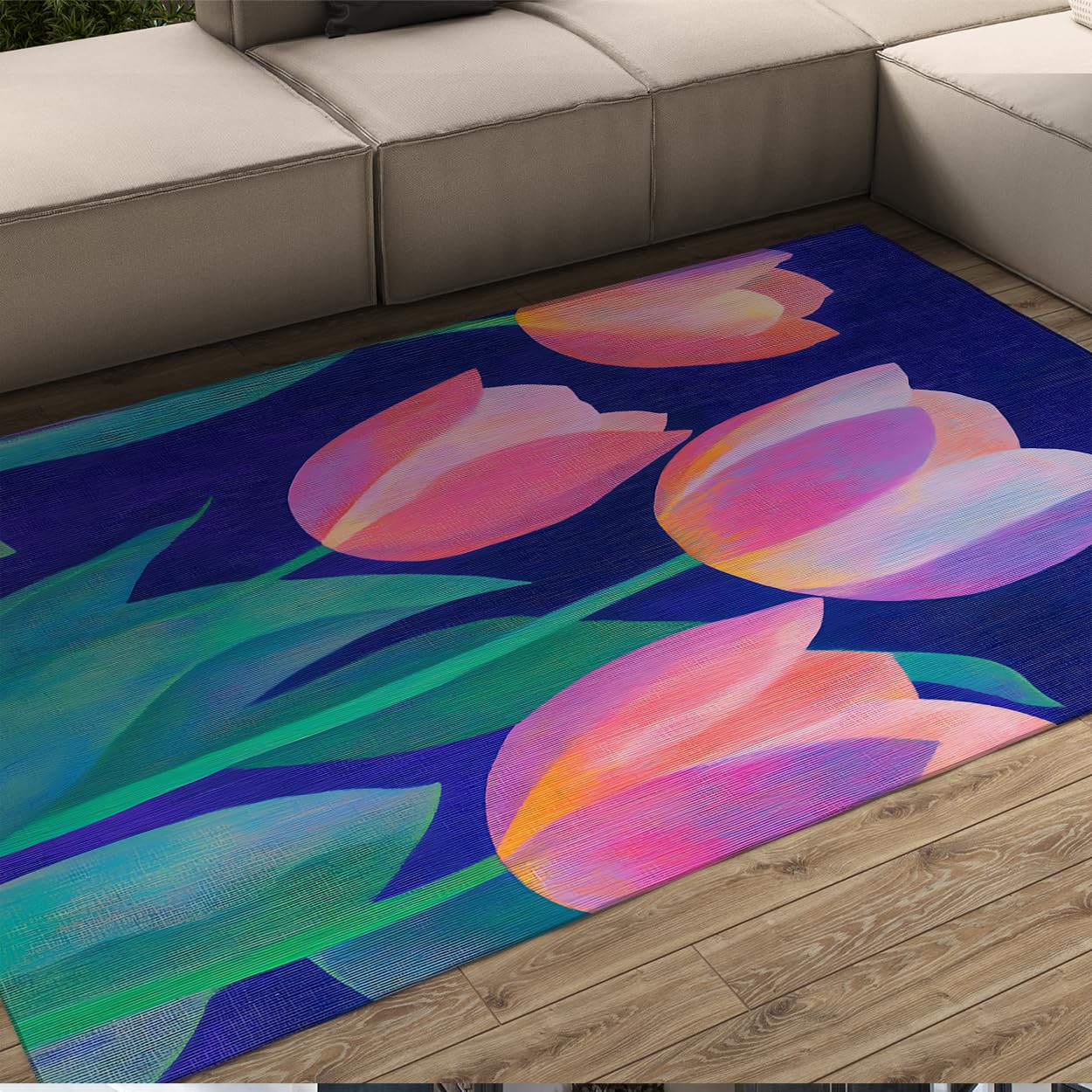 Tapis facile à nettoyer et antidérapant pour chambre