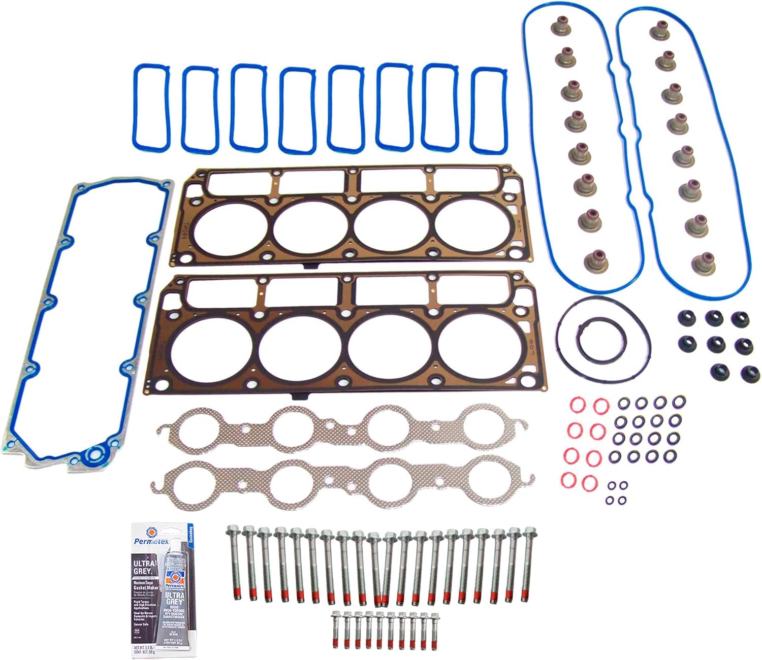 CPWK248 Head Gasket Set Bolt Kit Fits: 05-07 Chevrolet Corvette Pontiac Cadillac 6.0L VIN U