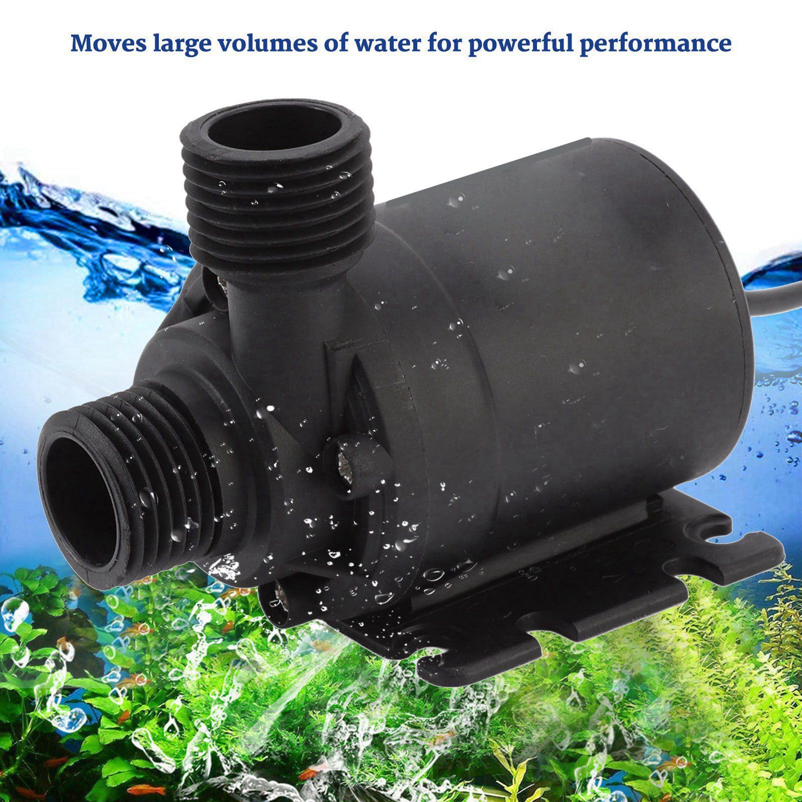 Solar-Wasserpumpen-Kit mit 30W Polysilizium-Solarmodul und 19W DC12V Wasserpumpe für Sonnenbetriebene Brunnenteich Hydroponik Garten ohne Stromspeicher Funktion