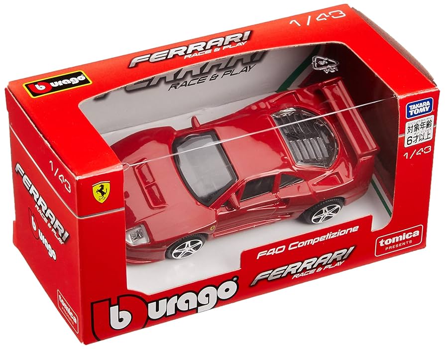 トミカ burago フェラーリ 1/43 ブラーゴ f40 488 246gt Bburago Ferrari F40 | eBay