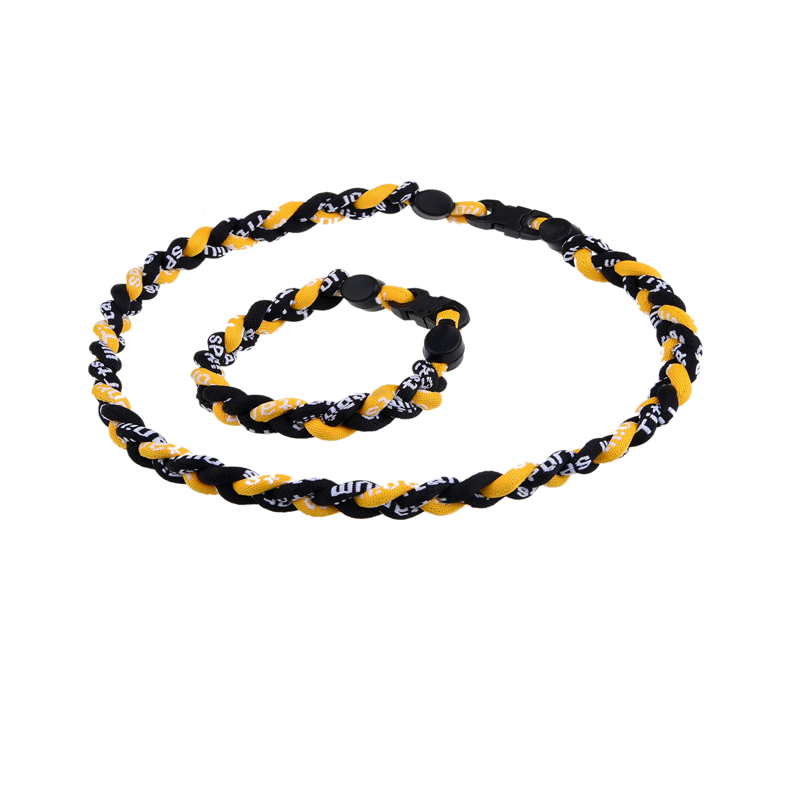 Titanium Sport Necklace 19''& Bracelet 8''