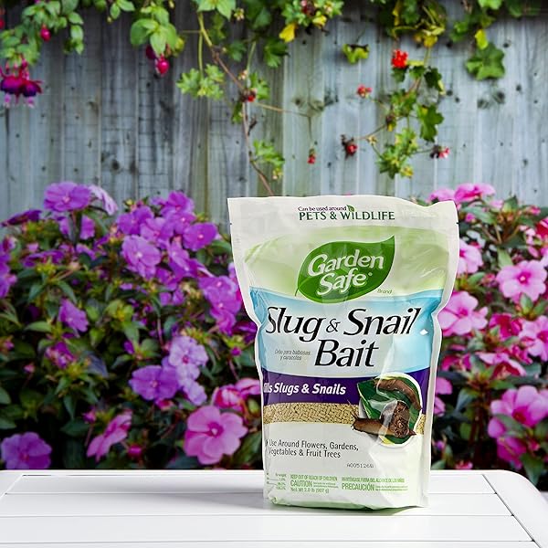 Garden Safe Slug & Snail Bait, Kills Slugs & Snails Within 3 to 6 Days, For Lawn and Garden, Can Be Used Around Pets and Wildlife, 2 lb