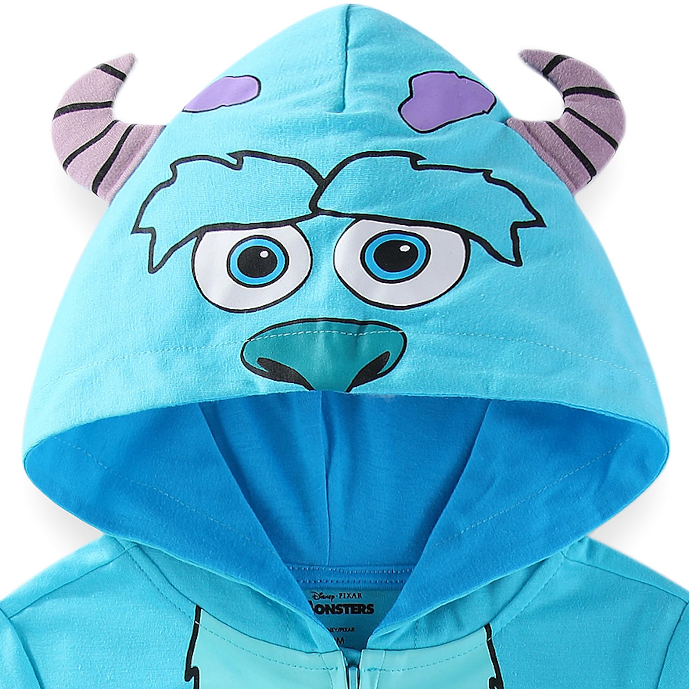 Disney Monsters Inc Jungenkostüm mit Kapuze und Reißverschluss, für Neugeborene, Säuglinge und Kleinkinder, Blau oder Grün