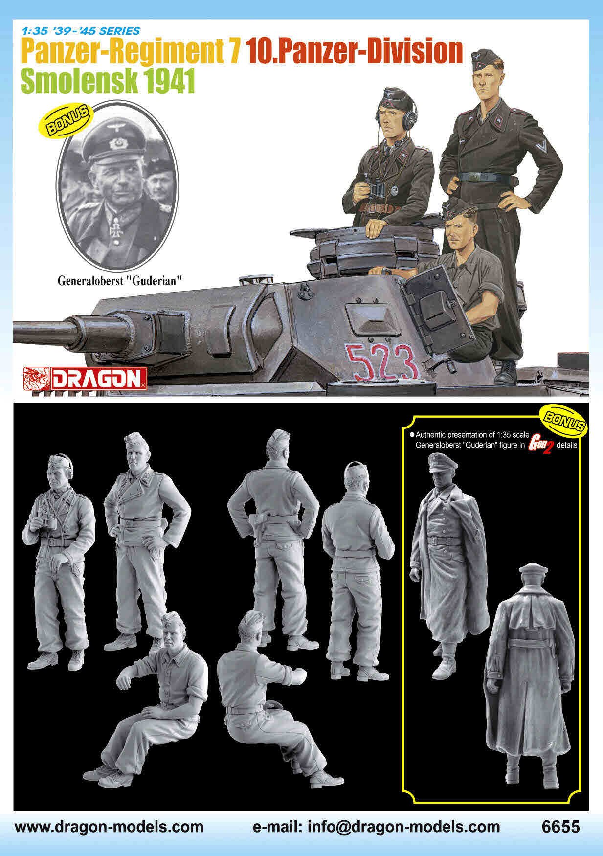 Dragon 500776655 - pułk czołgów 7 10. Dywizja czołgów 1:35