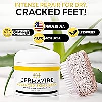 Vista 5 de DOCTOR'S INC. Premium 40% Urea Cream for Feet - Made in USA - Maximum Strength with Pumice Stone & Brush Tested by Doctors Intense Moisturizer &