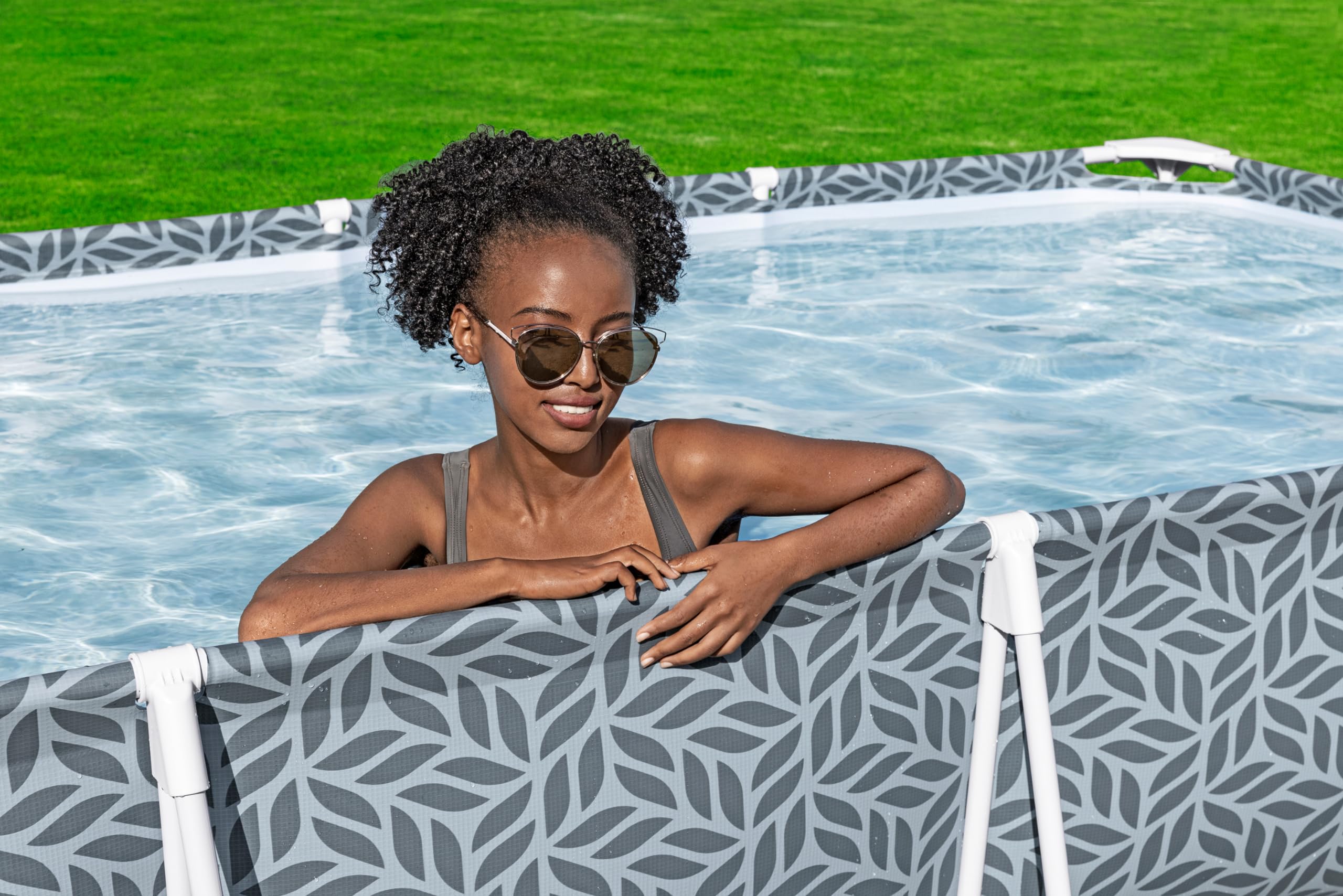 BESTWAY Piscina Desmontable Steel Pro 366x201x66 cm Gris