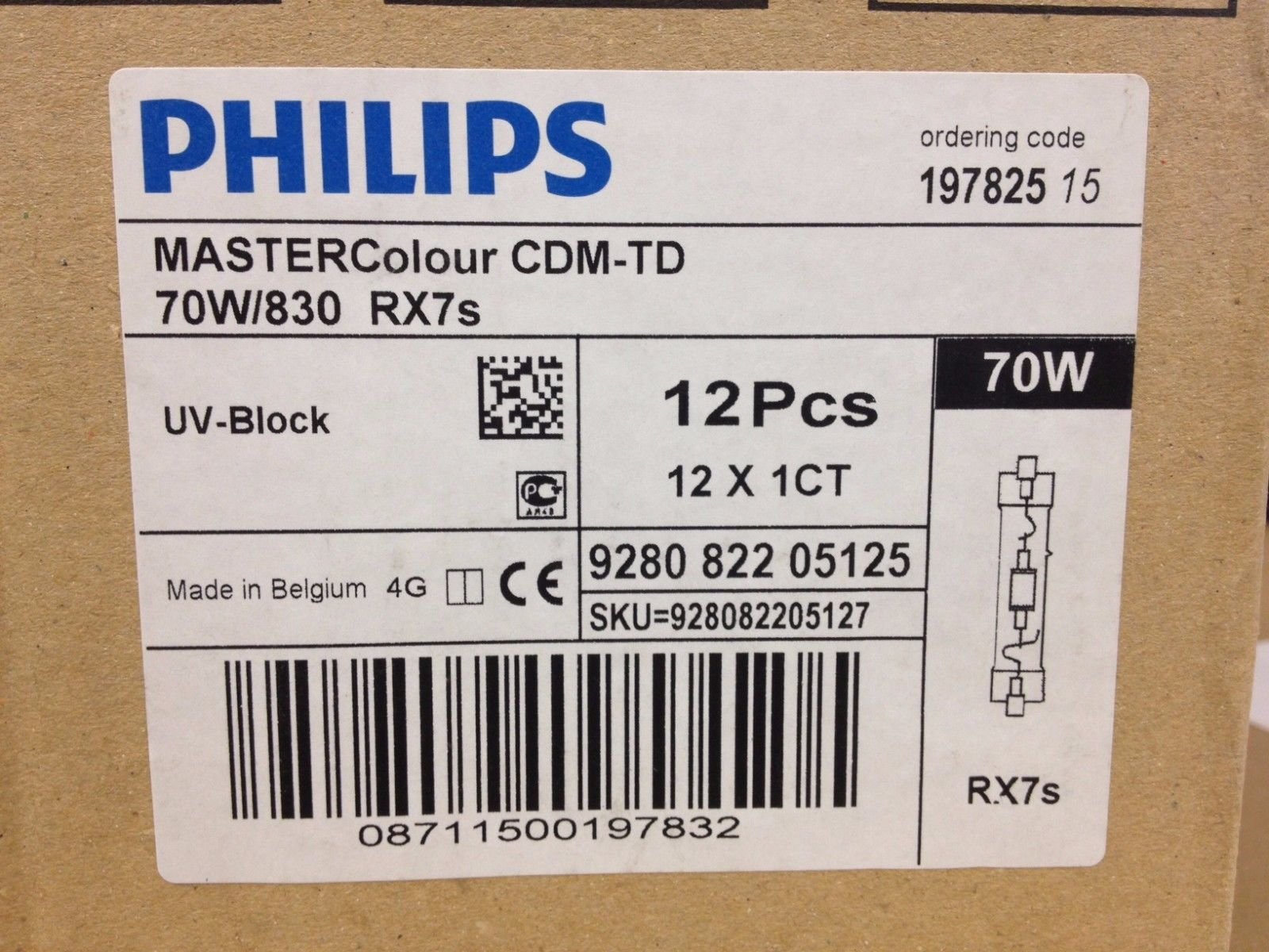 Metalldampflampe CDM-TD Philips 70W/830