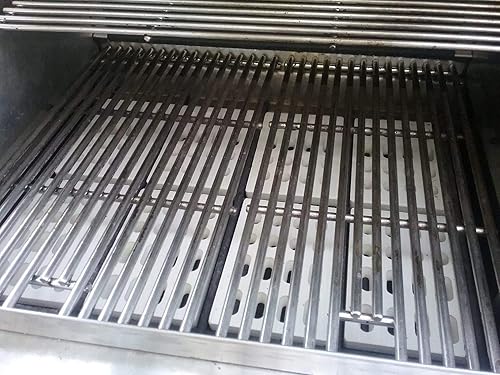 Miniatura 7 de DELSbbq Paquete de 4 placas de calor universales de repuesto para parrillas Grand Turbo, domador de llama de ladrillo de cerámica, piezas de
