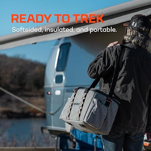 Miniatura 3 de NEBO PolarPak - Bolsa híbrida para enfriar y calentar  Capacidad de 16 cuartos de galón (15 litros), mochila térmica eléctrica portátil, mantiene