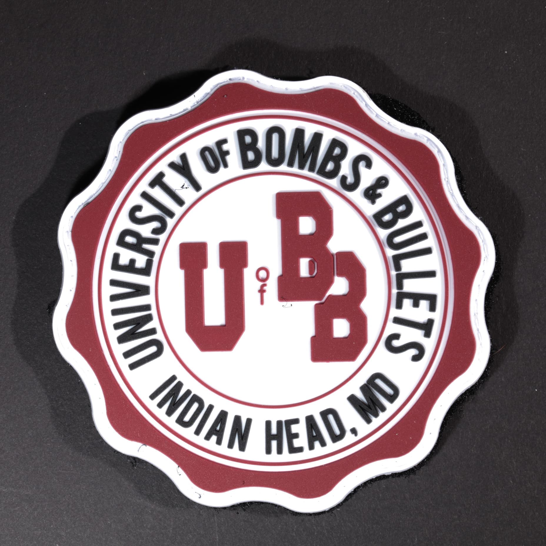 University of Bombs and Bullets Indian Head PVC Patch