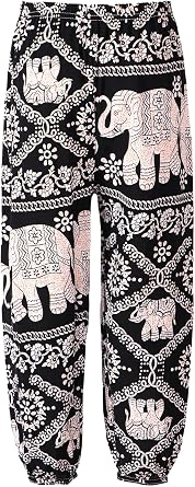 Kids Girls Boys Baggy Hippie Harem Pants Dance Yoga Sport Pilates Bloomers Bohemian Beach Trousers Bottoms