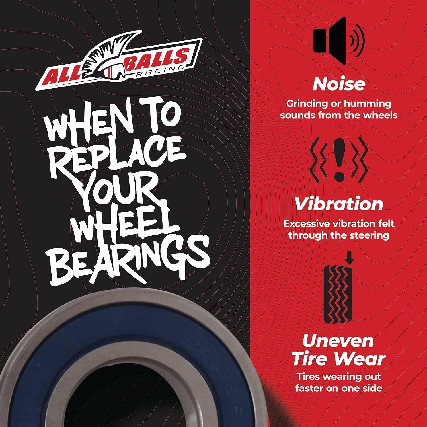 All Balls Racing 25-1738 Wheel Bearing Kit Rear Compatible with/Replacement for Can-Am Spyder GS 990 2008, Spyder RS Roadster SE5 & SM5 late 2010, Spyder RS Roadster SM5 2010-11, Spyder RS SE5 2012-13