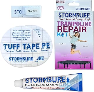 Stormsure Trampoline Repair Kit - Make Extremely Strong, Flexible asnd Waterproof Repairs to Your Trampoline Mat