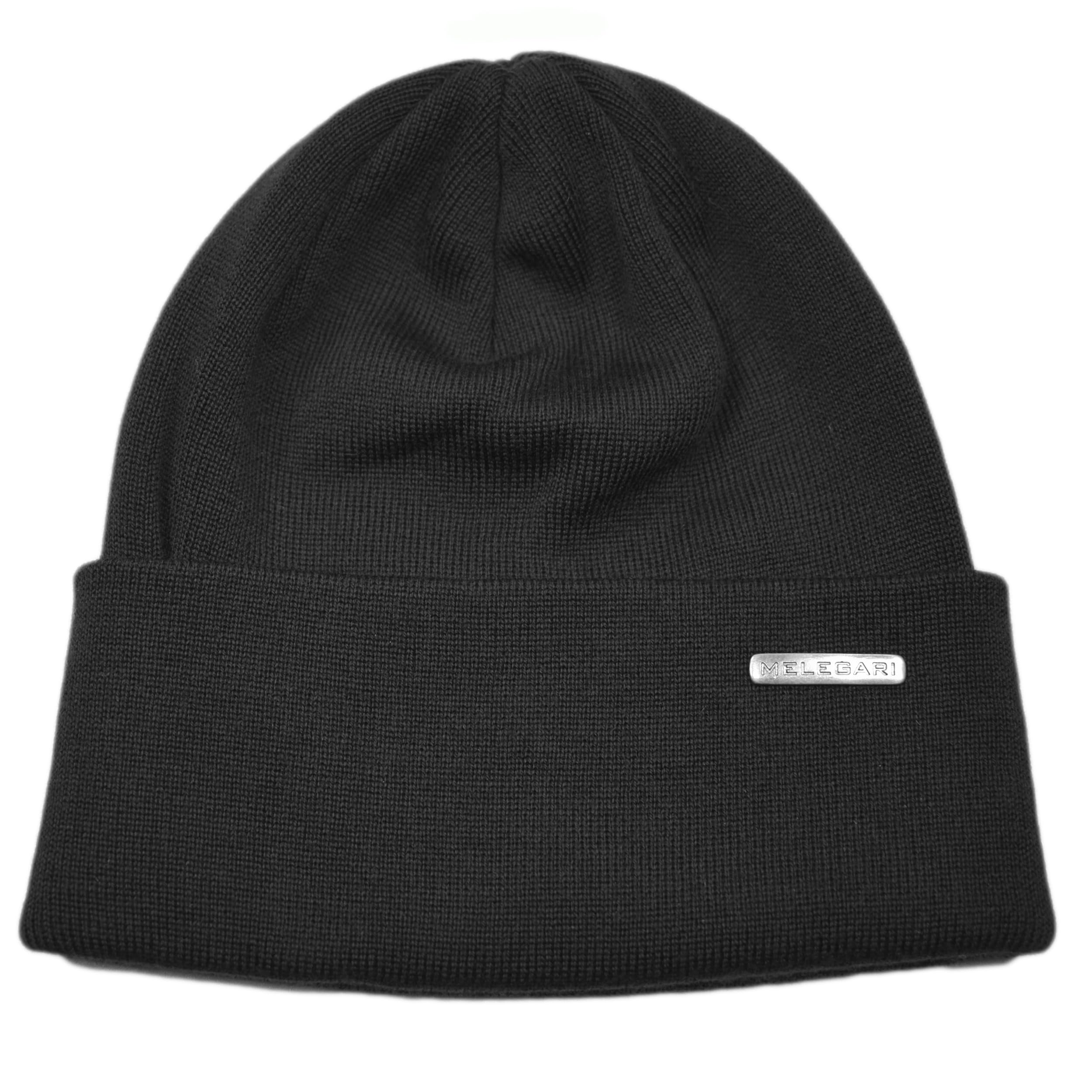 Melegari Dzianinowa czapka z klapką | Czysta wełna Merino Extrafine | Wuppertal | Unisex | Jesień Zima