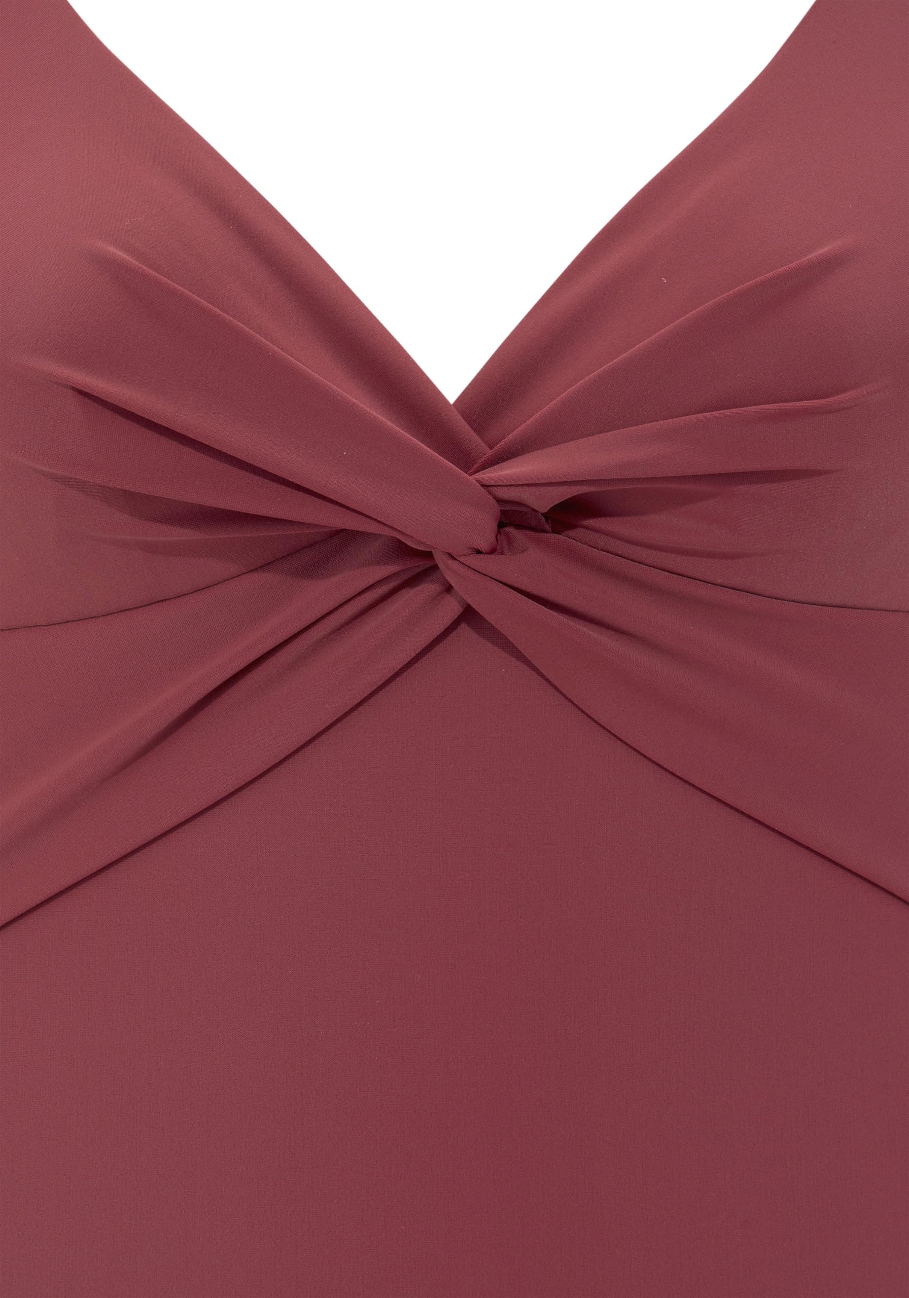 Lascana Damen Badeanzug Raffungen, Knoten-Effekt, Softcups, Shaping
