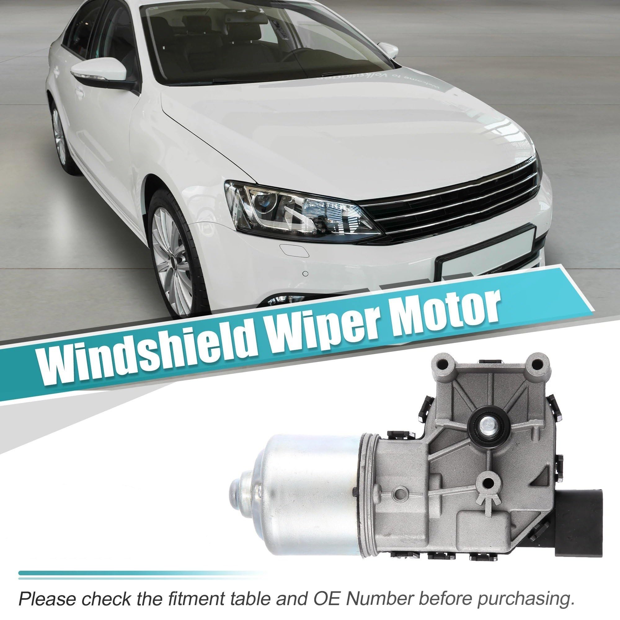 Silnik wycieraczek do VW Jetta 2011-2015, numer części 6R1955119A lub 5C6-955-113A.