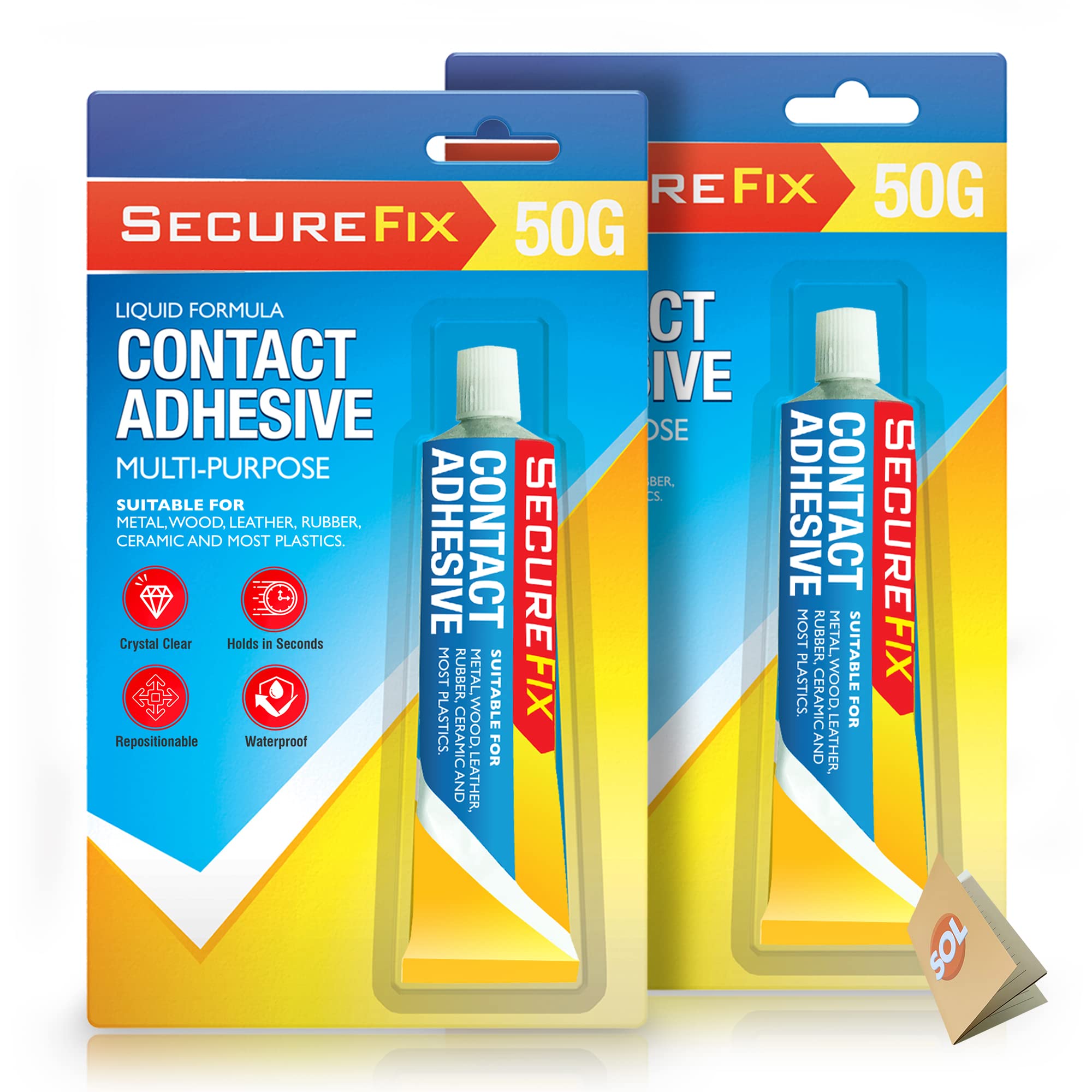 Buy Contact Adhesive Liquid Glue x 2pk 50g Super Glue Self Adhesive