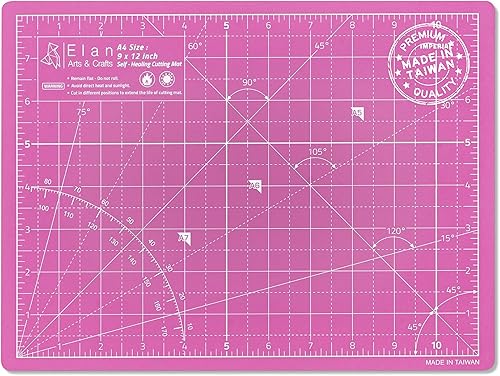 Vista 36 de Elan Tapete de corte A2 rosa y morado, tapete de corte autorreparable de 18 x 24 pulgadas, tabla de manualidades de 5 capas rosa, tabla