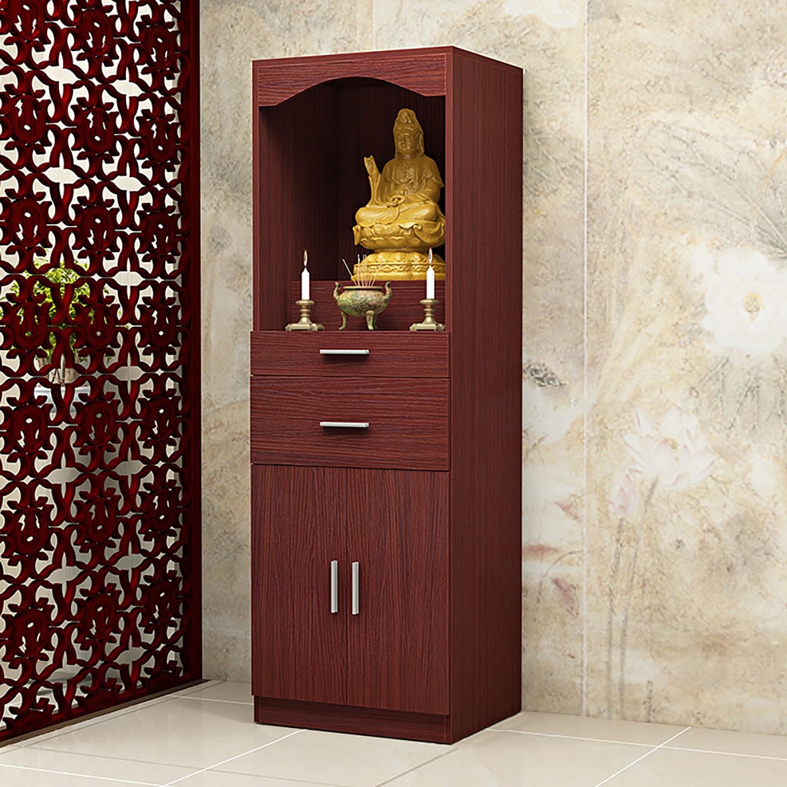 Armoire de rangement pour pratiques religieuses traditionnelles
