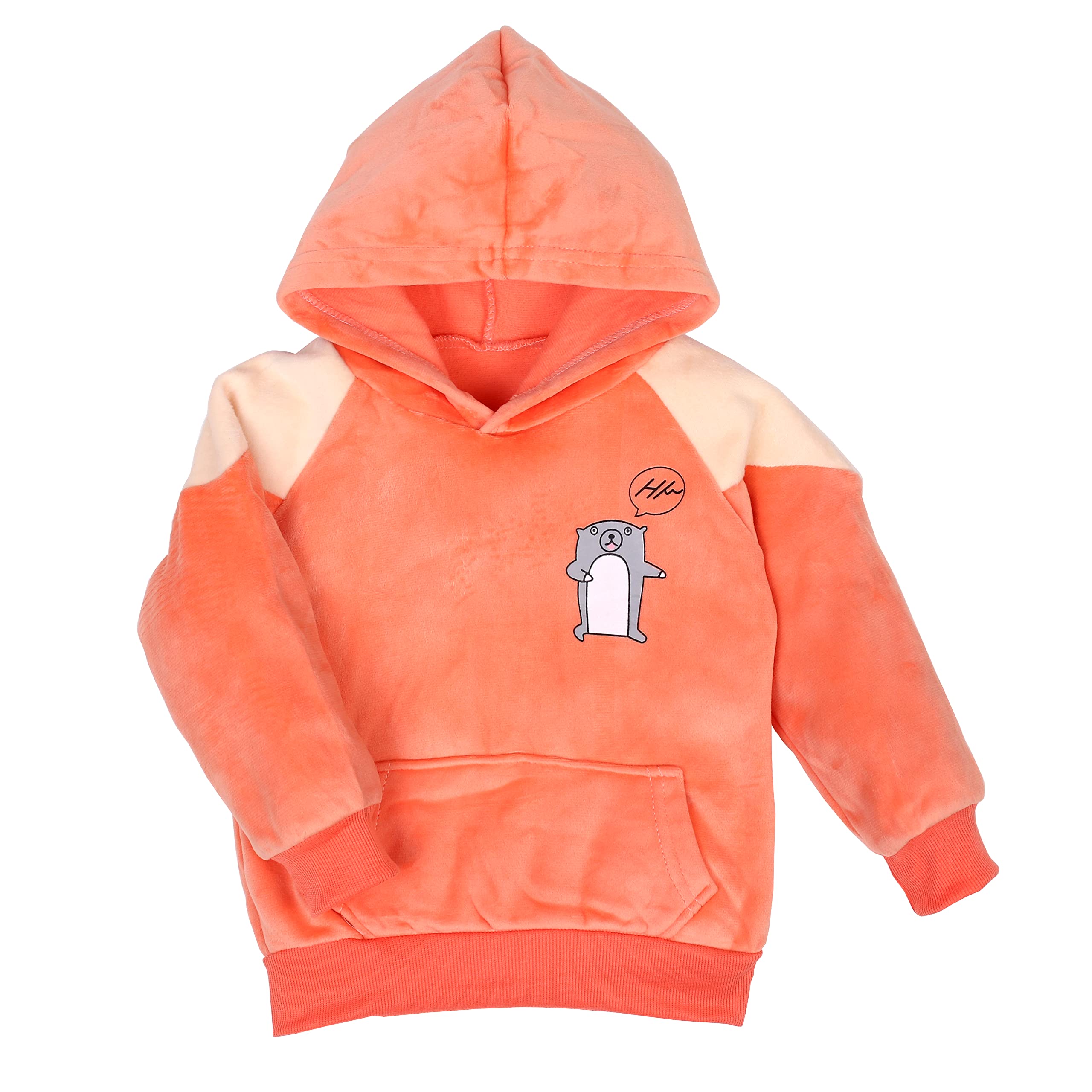 Bold N Elegantunisex Kids Velvet Fleece Solid Happy Hamster Bear