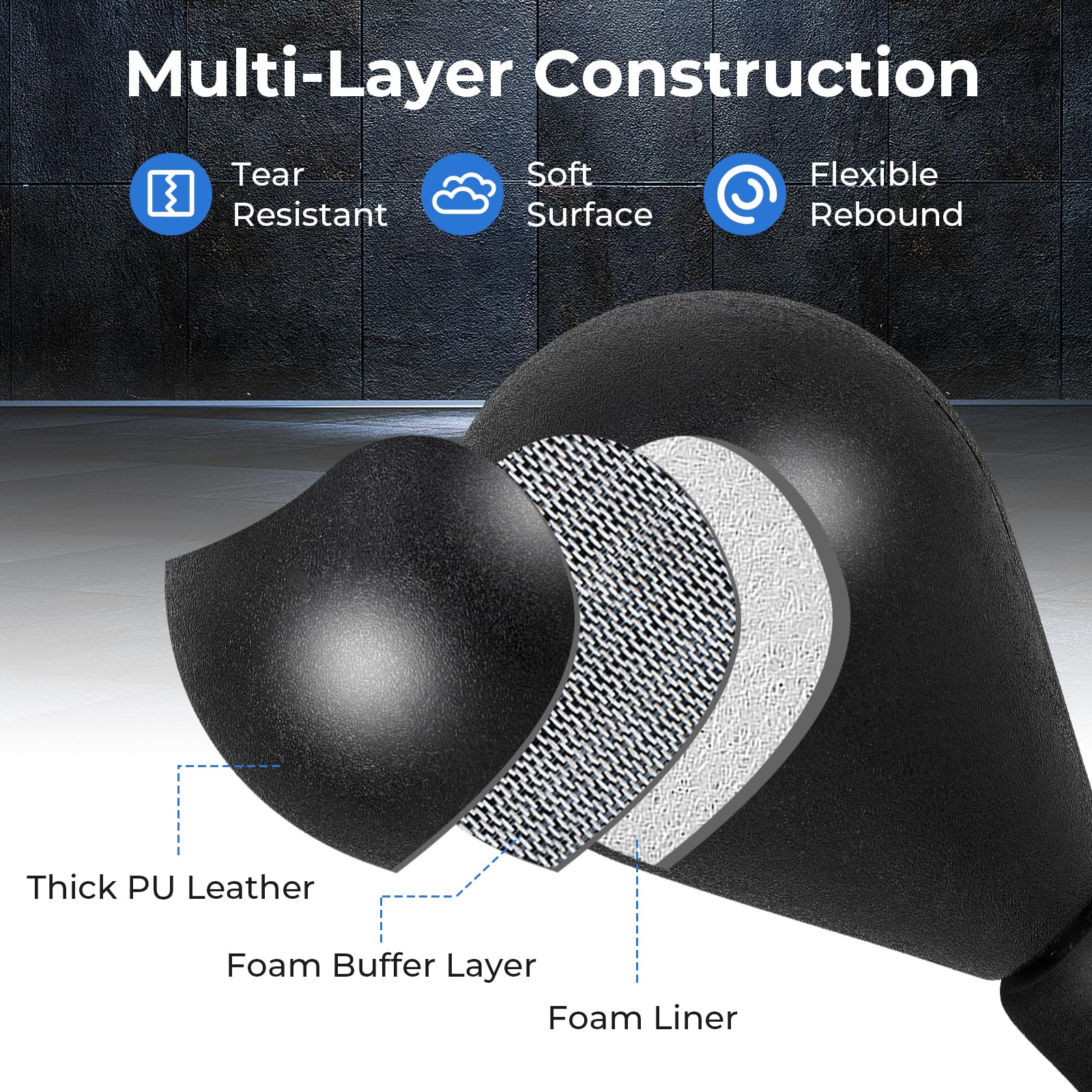 HOMASIS Punching Ball da Terra per Bambini e Adulti, Altezza Regolabile 137-156 cm, Sacco da Boxe con Palla Resistente, Guantoni e Base Riempibile con Ventose, Colpi Veloci, per Casa e Palestra, Nero