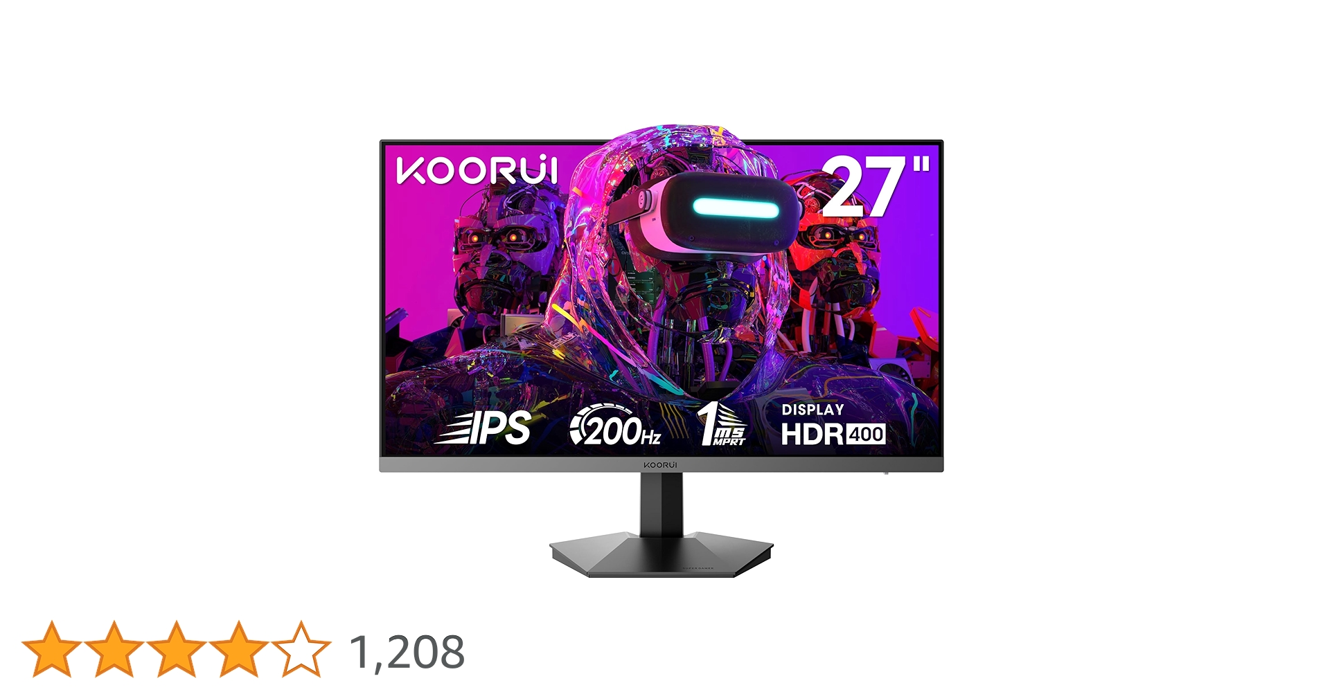 【100hz】koorui ゲーミングモニター/FHD Amazon.co.jp: KOORUI モニター 27インチ ゲーミングモニター