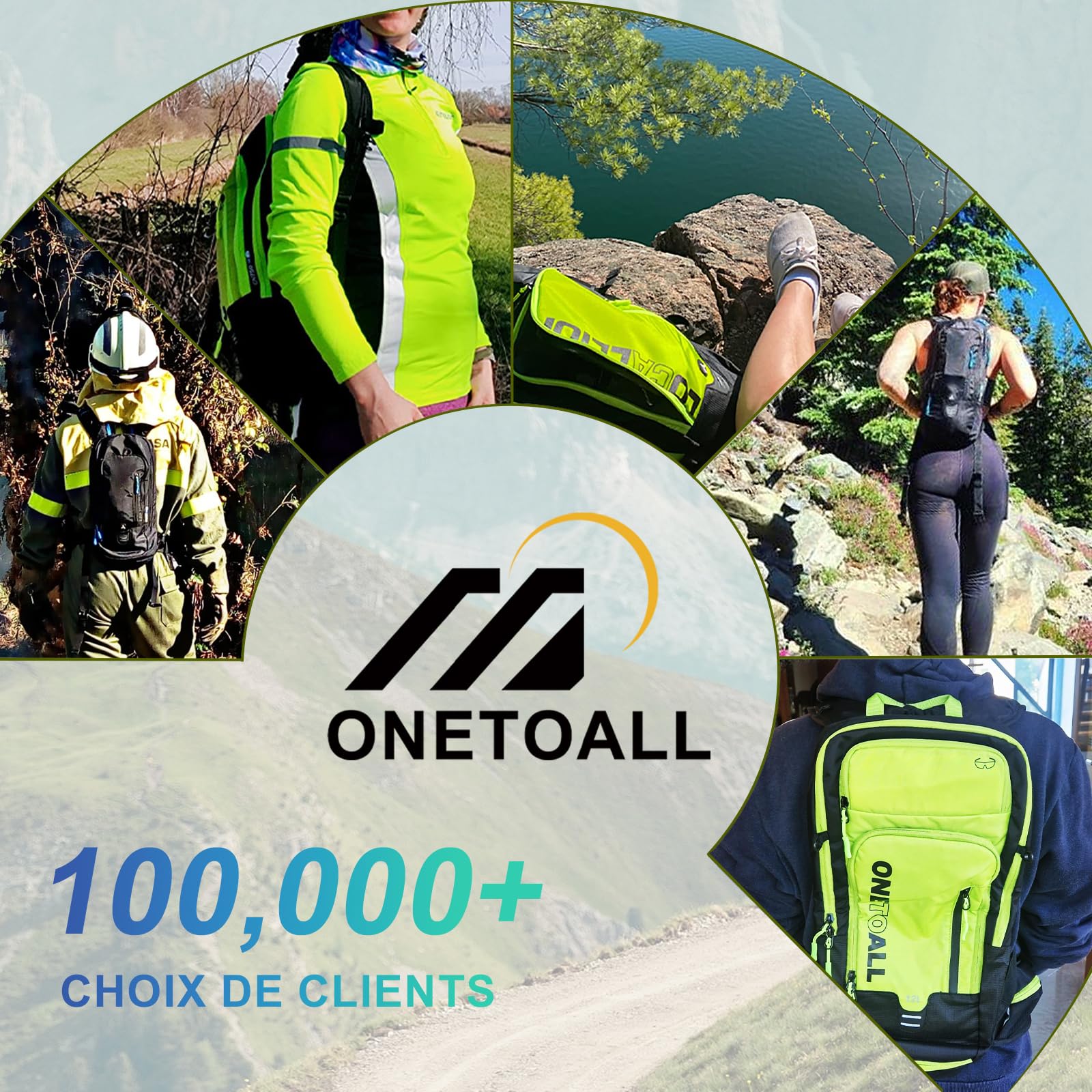 LOCAL LION 12L Sac à Dos de Vélo Sac de Bicyclette Randonnée Alpinisme Montagne Sport Camping Course Sac Cyclisme Ultraléger Respirable Unisexe
