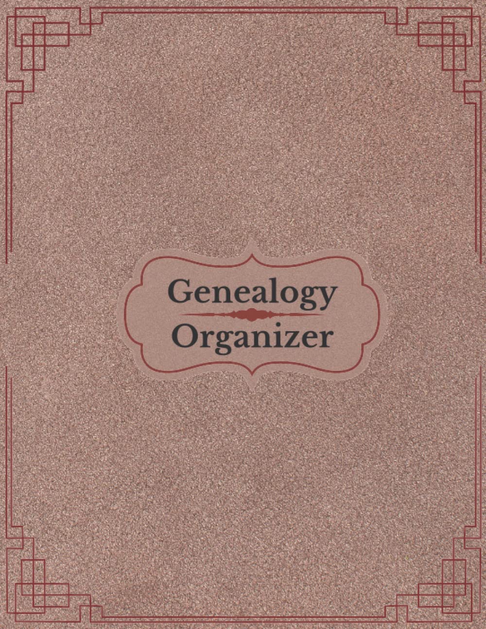 Genealogy Organizer: Genealogy record book/Genealogy notebook with charts/family tree record book/family tree journal,genealogy scarpbook,leather theme(size:8.5x11/120pages)