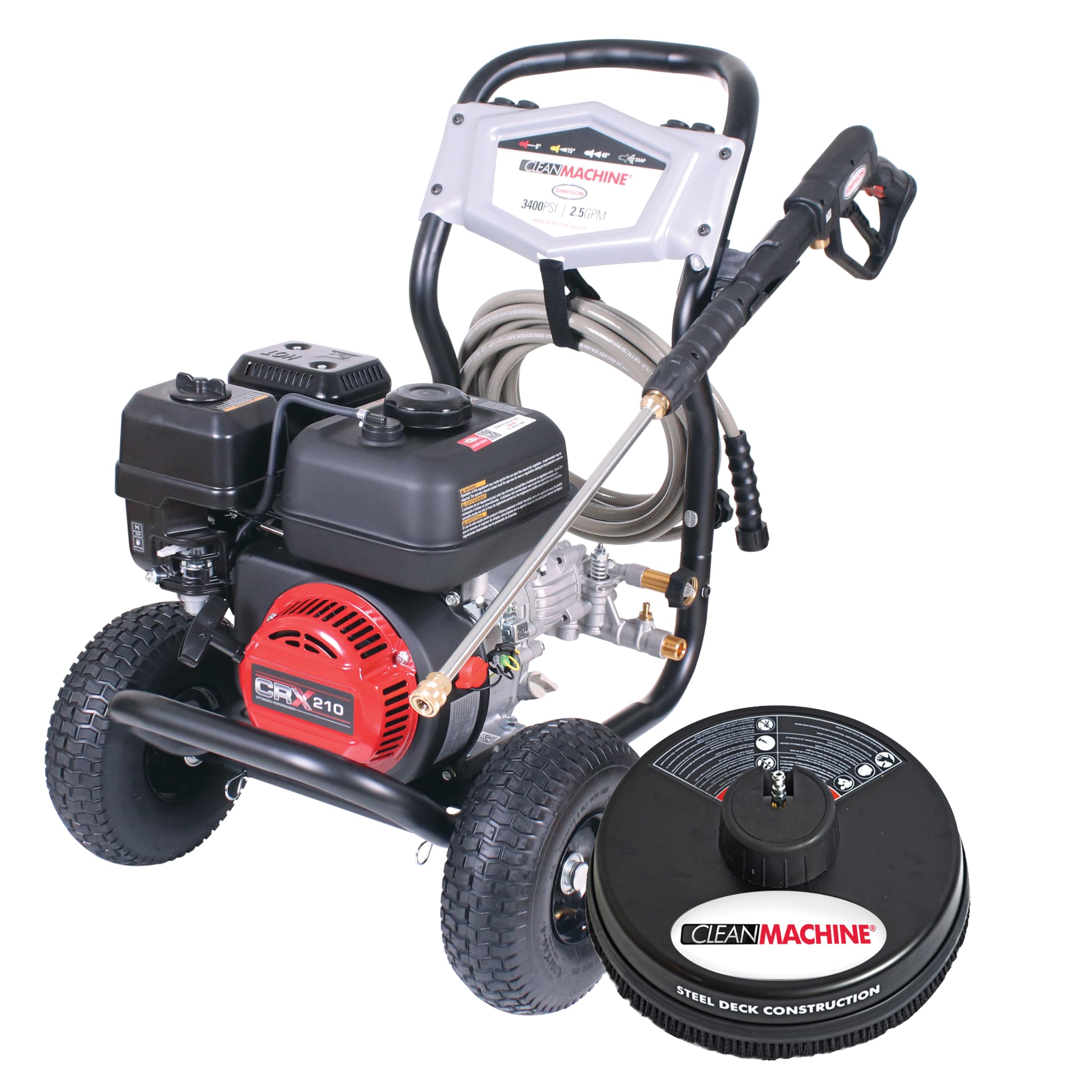 Simpson 3400 PSI Gas Pressure Washer and 15-Inch Surface Cleaner