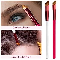 Vista 6 de PAGOW 5 brochas multifunción 4D para cejas, corrector de trazos profesional, contorno cuadrado, tridimensional, sello de maquillaje angular, cepillo