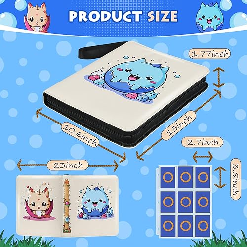 Miniatura 3 de Carpeta para tarjetas coleccionables de 900 bolsillos, álbum Yegyalm de 9 bolsillos con 900 bolsillos que incluye 900 bolsillos con 50 fundas