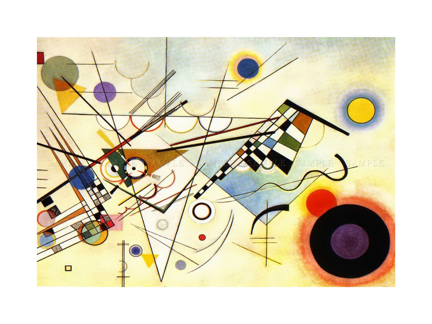 Wee Blue Coo Kandinsky Composition VIII Wall Art Print