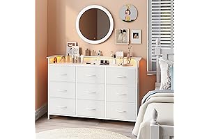 EXOTICA Women's 9-Drawer LED Dresser