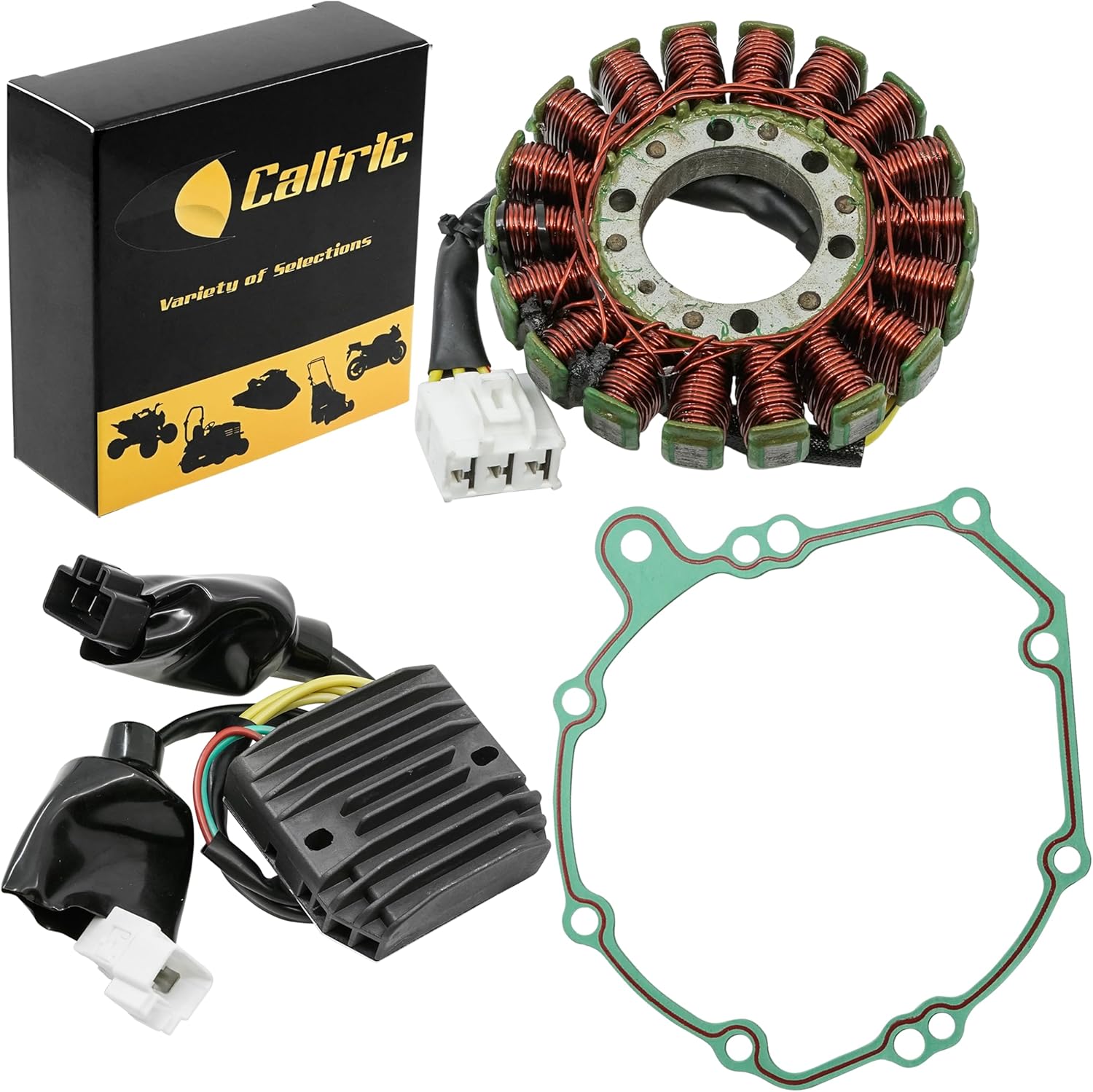 Caltric Stator & Regulator Rectifier & Gasket Compatible With Honda Cbr1000Rr Cbr-1000Rr Cbr1000 Rr 2006 2007