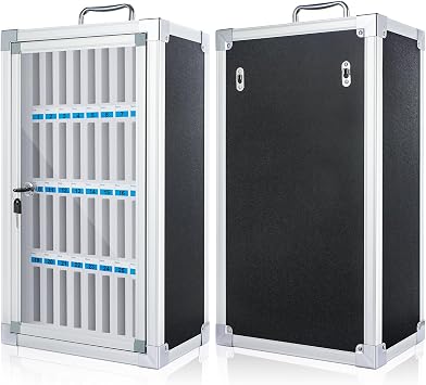 Amylove 36 Slots Cell Phone Locker Storage Box for Classroom, Black
